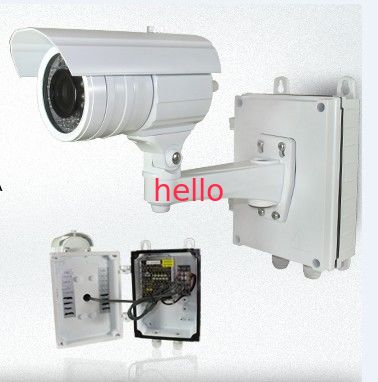 Caixa da poder-fonte da câmera do CCTV com interruptor de grande eficacia incorporado e adaptador