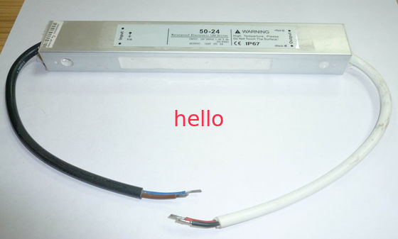 la tensione costante di 50Watt 2A IP67 12V ha condotto il driver impermeabile, driver di potere del LED
