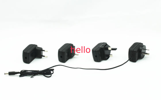 6W เอาท์พุทอะแดปเตอร์ไฟ AC สำหรับจอแอลซีดี / ไฟ LED กับยูนิเวอร์แซปลั๊ก
