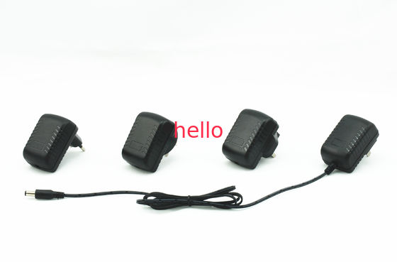 6W เอาท์พุทอะแดปเตอร์ไฟ AC สำหรับจอแอลซีดี / ไฟ LED กับยูนิเวอร์แซปลั๊ก