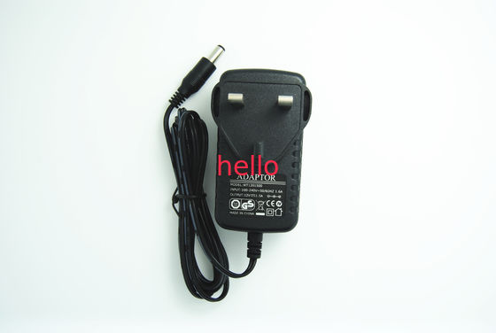 English Socket 18W 9V 2A Output CEC / ERP AC - DC Power Adaptor , 1.5M DC Cord