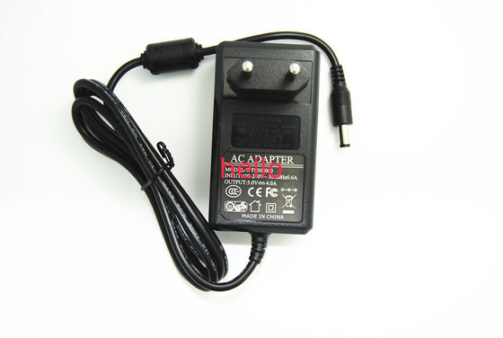 AB Fişli HUB için 5V 4A 20W DC Çıktı Anahtarlama Güç Kaynağı Adaptörü, 2 Pinç / RoHS