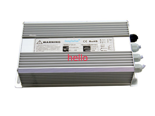 Sabit 24 Volt DC 200W Suya Dayanıklı LED Sürücü Güç Kaynağı IP68, EPA3050B