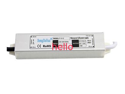 Biały przełączania 12V DC Wodoodporny zasilacz LED 15W 1.25A, EPA3050B GB4943