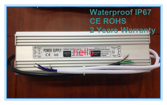 1500mA 100W IP68 は 220 ボルト、24V LED 表示電源 LED の運転者 AC を防水します