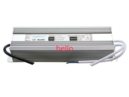 120W 5A 24V DC Wodoodporny sterownik LED Wyjście pojedyncze, IP68 LED Zasilanie