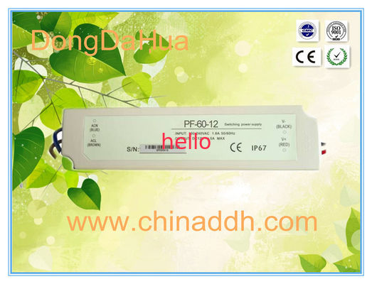 Diodo emissor de luz que ilumina 60 C.C. constante do motorista IP67 24V do diodo emissor de luz da tensão do watt, confiança alta