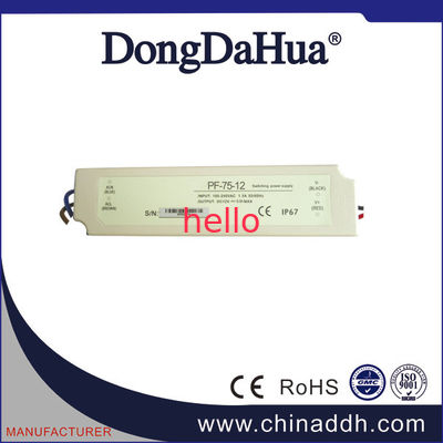 75W Universal AC Voltage Constant 12V Driver LED 230V Untuk Kamera Keamanan