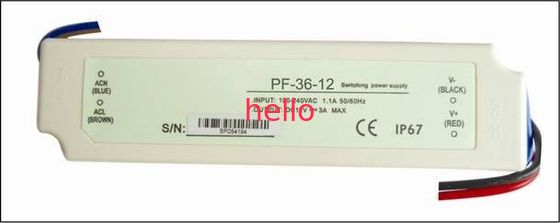 300 VAC 3A 36W Điện áp liên tục chống thấm nước LED Driver Full Range Đối với Camera