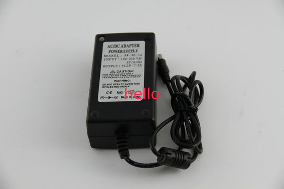 EN55022 หลอดไฟ LED AC ไป 12V DC Power Adapter 36W การกู้คืนอัตโนมัติ CE / ROSH