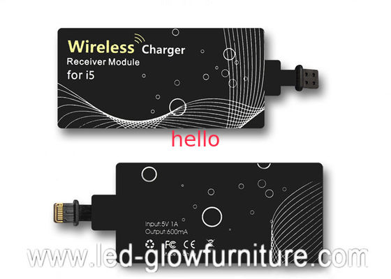 มาร์ทโฟนไร้สาย Qi ธนาคารชาร์จไฟชาร์จ Receiver ตัวรับอะแดปเตอร์