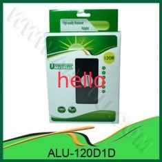 Uniwersalny 120W DC Power Adapter Car użytkowania, z 1 LED, 1 port USB, 8 wyjść Pins ALUMINIOWE 120D1D