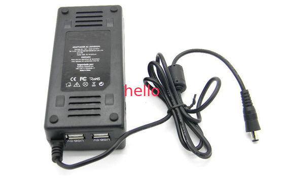 A C.A. da substituição 24Vdc ao adaptador USB duplo 90W da alimentação de DC Com diodo emissor de luz ilumina-se