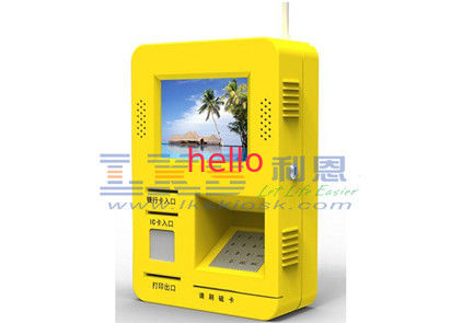 Quiosque interativo fixado na parede da tela de toque com listra magnética/cartão do RF/IC