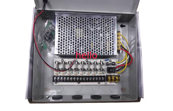 12V 5Amps CCTV Power Supply Box 9 Channel, Kamera Zasilanie
