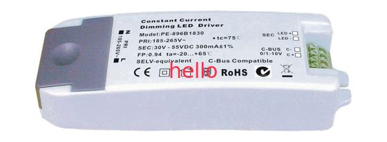 7W condutture 0 - 10V Dimmable ha condotto il driver, 240V all'alimentazione elettrica principale corrente costante 12V