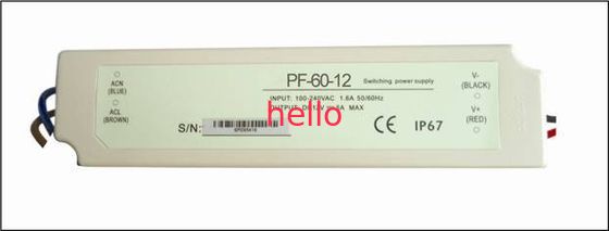 LED lampu 60 Watt tegangan konstan LED Driver IP67 24V DC, keandalan yang tinggi