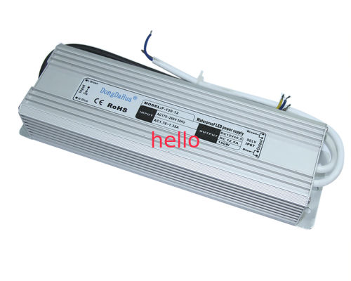 24VDC jednym wyjściem Wodoodporne LED 6.5A kierowcy 60Hz Dla LED lampa, 150W zasilacze LED