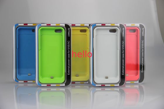 Bloco de bateria fino da caixa de bateria 2200mAh do iPhone da multi cor para o iPhone 5