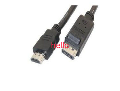 Displayport 1,1 USB Schwarzes PVC Premold des Datenübertragungs-Kabel-HDMI 1.3b