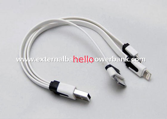 Android Telefonları / iPhone ile 20cm Renkli 3&#39;ü 1 Noddles USB Şarj Kablosu