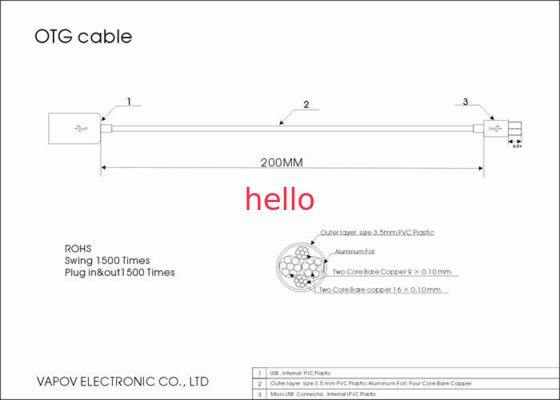 โทรศัพท์มือถือ USB Micro และแท็บเล็สร้างสรรค์สายเคเบิล USB OTG สาย USB to USB การถ่ายโอนข้อมูล