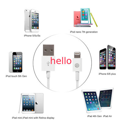 3ft 1m de Synchronisatie van het de Kabelkoord van de 8 Gegevenslader van Speldusb, iPhone USB 2,0 Kabel