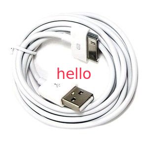 De buitengewoon lange Zwarte 6FT USB-Kabel van de Gegevenssynchronisatie voor Apple-iPhone 4 4S 3GS iPod iPad