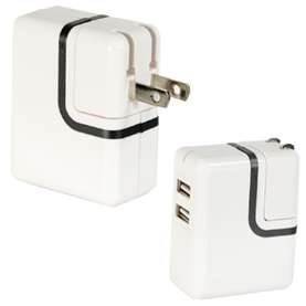 الأبيض 110-240V AC السوبر انخفاض 5V 2100MA USB محول الطاقة العالمي لباد