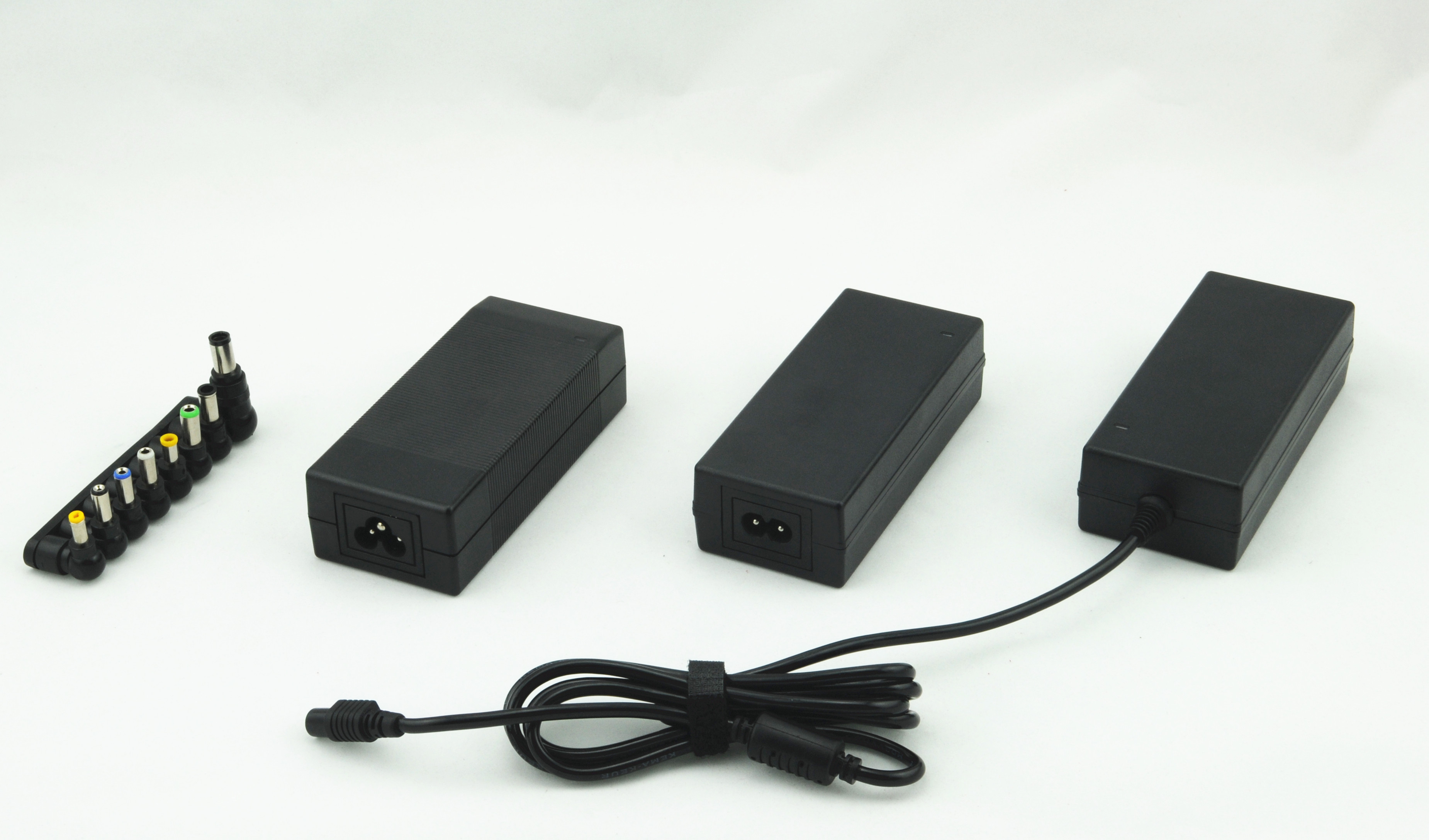 adaptador universal da alimentação de DC 60W com o soquete de 2/3 pinos, cabo da C.C. de 1,2/1,5/1.8M