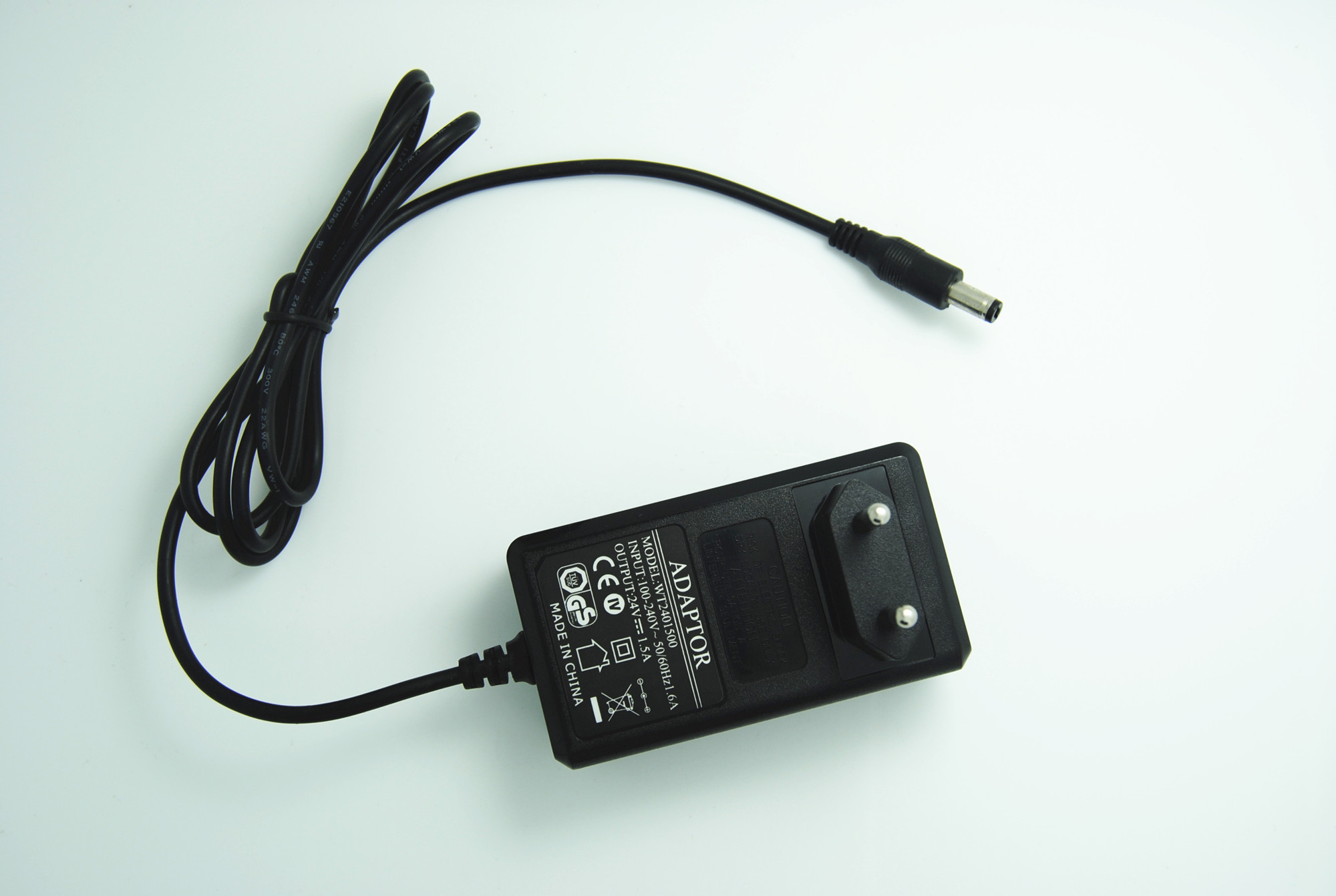 L'Europe 2 adaptateurs de courant alternatif De lumière des goupilles 24V LED, CE/ROHS/GS/PSE