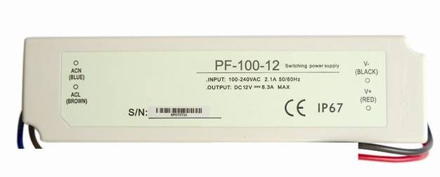 Portable 24 motoristas constantes 100W do diodo emissor de luz da tensão do estojo compacto do volt, motorista exterior do diodo emissor de luz