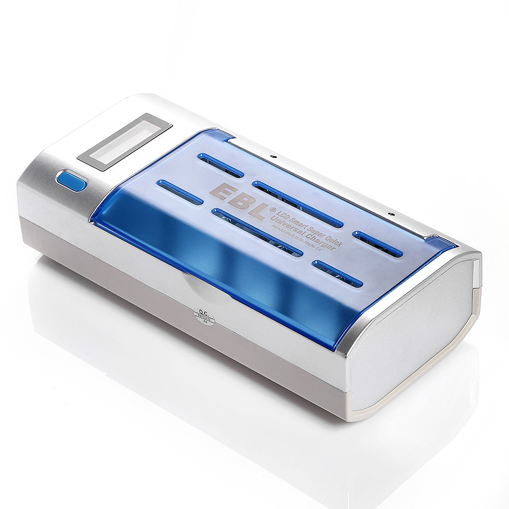 Universal LCD Smart Quick Battery Charger & Discharger for AA Ni-CD Batteries