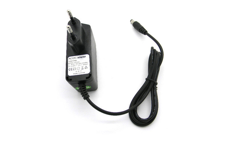 Extremidad 5.5x2.5m m de DC de la fuente de alimentación de la acústica del adaptador del Pared-soporte del enchufe 12V 500mA de la UE
