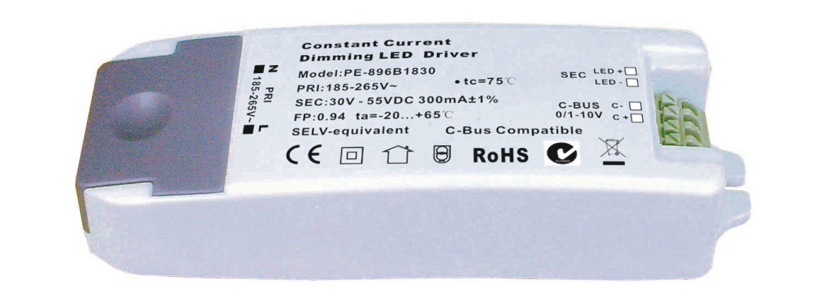 7W condutture 0 - 10V Dimmable ha condotto il driver, 240V all'alimentazione elettrica principale corrente costante 12V