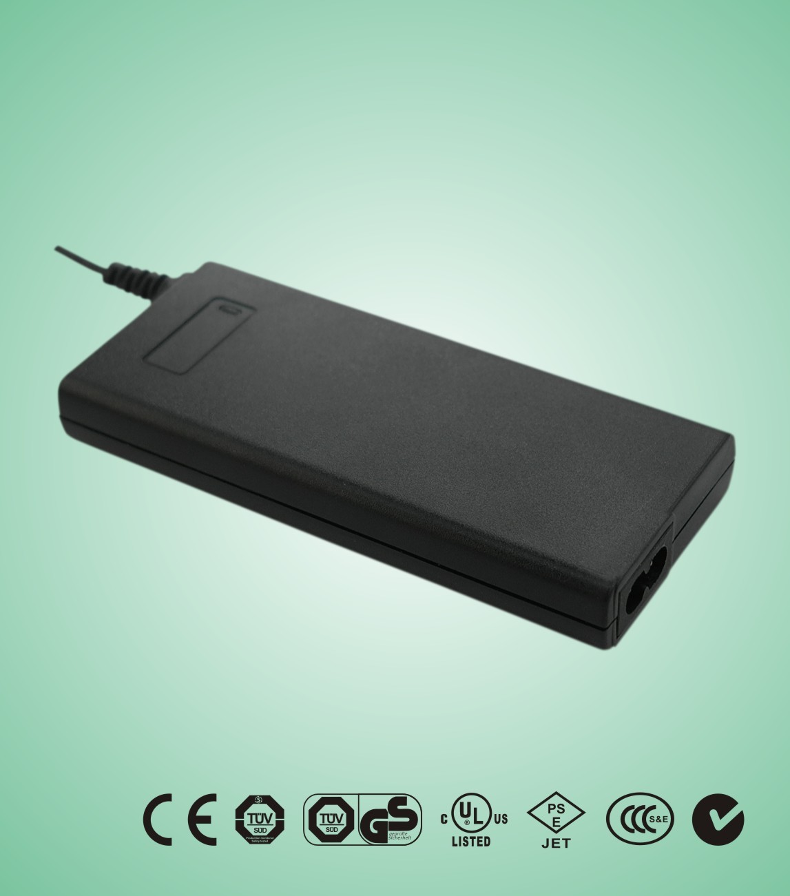 Πράσινη 2 / 3 prong 120v - 240v 45W θύρα usb Desktop εναλλαγή παροχής ενέργειας
