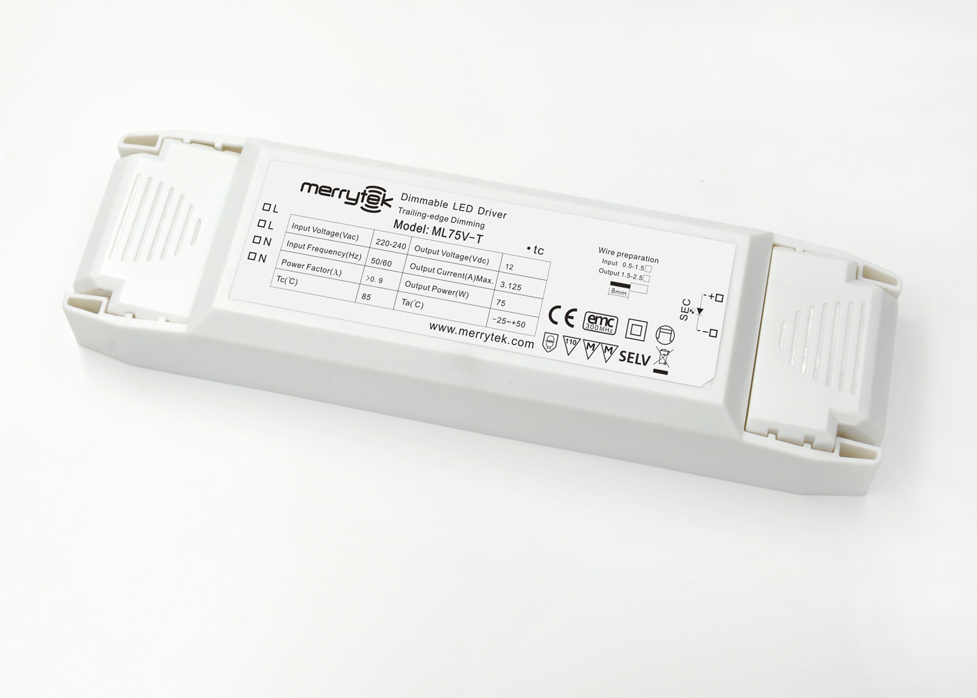 Driver costante di Dimmable LED di tensione di alto potere 12V non che tremola