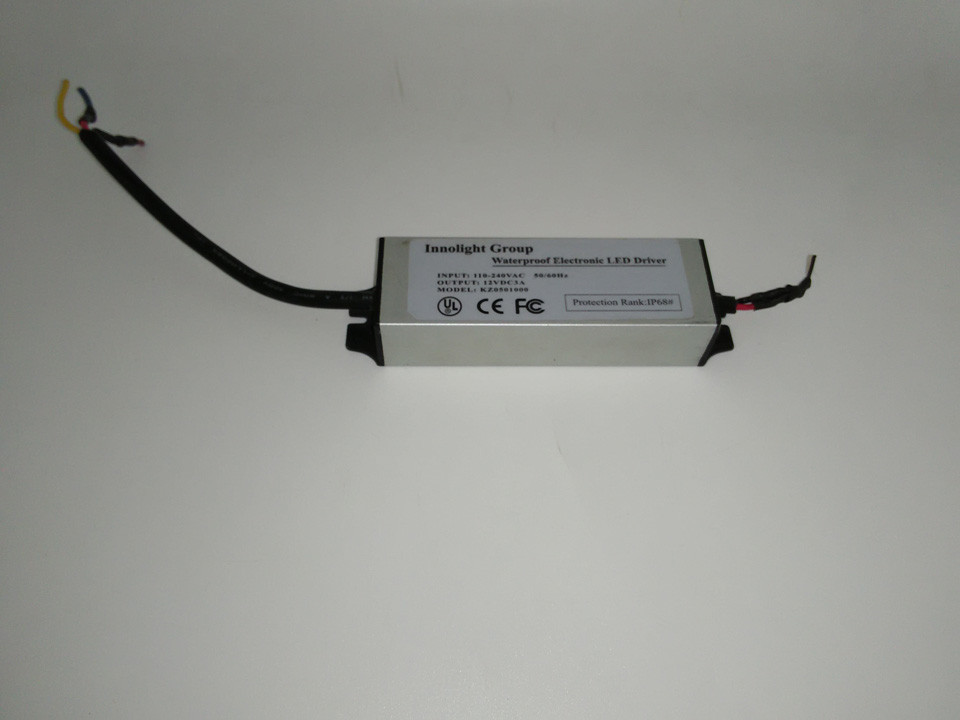 방수 LED 운전사 전력 공급, 12V 3A Constact 전압 LED 운전사