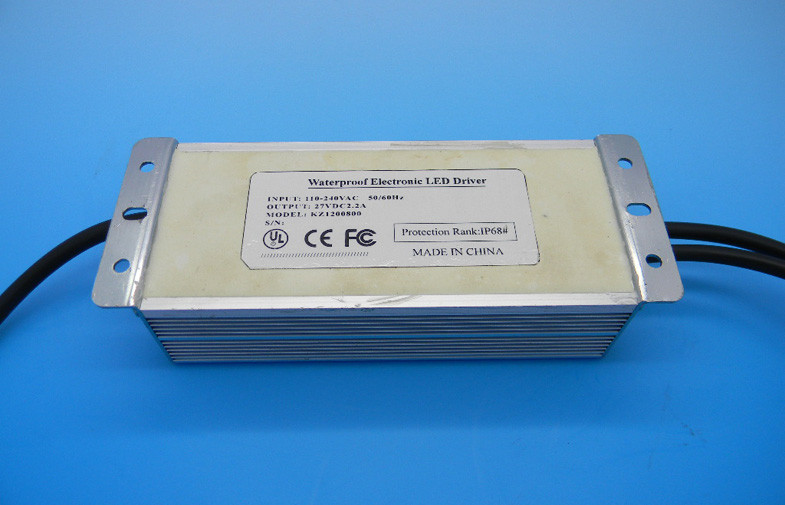 DC27V 60W AC aan gelijkstroom-LEIDENE van de Machtsadapter Waterdichte IP68 voor LEIDENE Buis AC100-240V