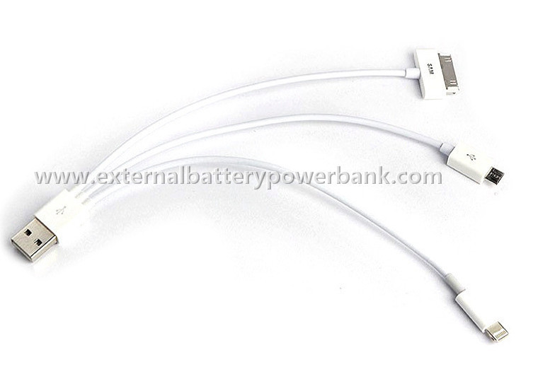 Đa sạc 3 trong 1 Micro USB Data Transfer Cable / Điện thoại di động Điện thoại Cáp dữ liệu