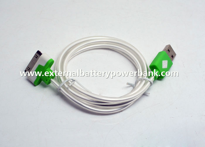 iPhone4/4S/iPad1/iPad2를 위한 초록불을 가진 100cm USB 데이타 전송 빛나는 케이블