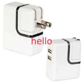 110-240V adaptador universal super branco do poder do usb da C.A. mais baixo 5v 2100ma para o ipad